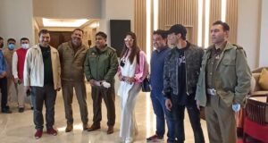 Bipasha Basu pays obeisance at Mata Vaishno Devi shrine.