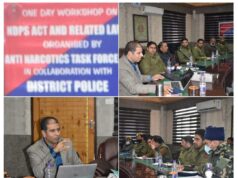 Police in collaboration with ANTF organised a workshop on NDPS Act in Bandipora