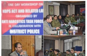 Police in collaboration with ANTF organised a workshop on NDPS Act in Bandipora