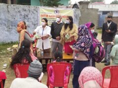 Antim Aasha foundation NGO organized immunity booster camp at purkhoo in jammu.
