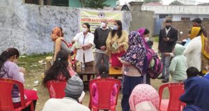 Antim Aasha foundation NGO organized immunity booster camp at purkhoo in jammu.
