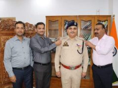 DGP JK decorates DySP rank to Shri Shashi Kumar