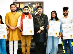 People’s Hut Foundation and Nirbhay Bharat Foundation felicitated Jammu Artists.