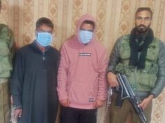 Police arrests 02 notorious drug peddlers in Ganderbal; Contraband substance recovered