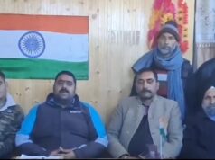 Press conference Shahrukh Bhatti Councillor and DPAP General Secretary,(Chenab Zone), questioned NHAI for their abrupt increase in toll prices at Nashri-Madh toll plaza.