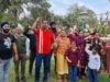 Amit Kapoor held a strong demonstration demanding age relaxation and restoration of admission of first class children.
