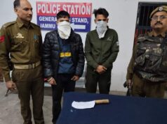 Two Notorious Persons along with Sharp edged weapon apprehended by Bus Stand Police .