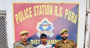 ONE THIEF ARRESTED AND 01 QUINTAL STOLEN PADDY CROP RECOVERED BY POLICE STATION R.S. PURA, JAMMU.