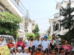 Children’s Peace Rally Held in Bakshi Nagar on Gandhi Jayanti